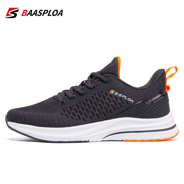 BAASPLOA Men Breathable Mesh Running Shoes Non Slip Comfort by zapcart
