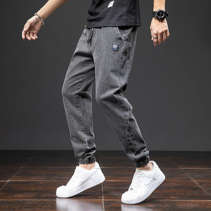 Anbican Men Plus Size Cargo Jeans Baggy Denim Jogger by zapcart