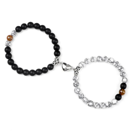Reliatonny Natural Stone Beads Bracelet For Lovers Magnet by zapcart