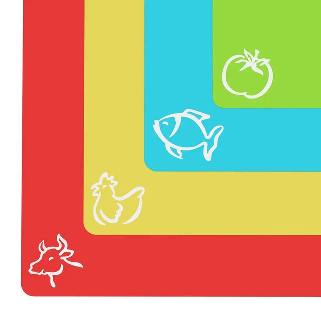 Leeseph Flexible Non Slip Chopping Block Set Of 4 Mats Pro by zapcart