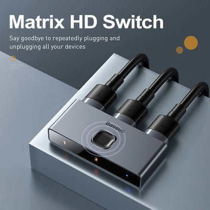 Baseus 4K HDMI Switch For Xiaomi Mi Box PS4 TV Box 1x2 by zapcart