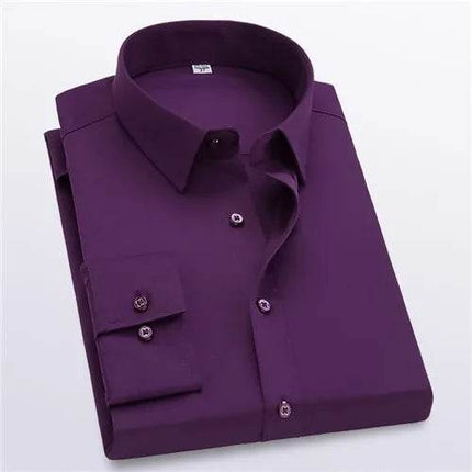 Qj Cinga Men Slim Fit Formal Shirt Square Collar 5XL by zapcart