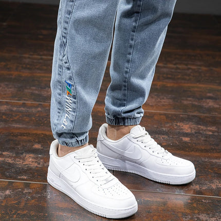 Anbican Men Plus Size Cargo Jeans Baggy Denim Jogger by zapcart