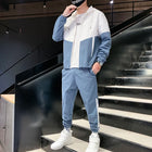 MISNIKICN Men Tracksuit Hooded 2 Piece Casual Sports Set by zapcart