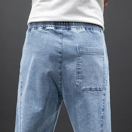 Anbican Men Plus Size Cargo Jeans Baggy Denim Jogger by zapcart
