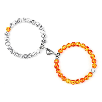 Reliatonny Natural Stone Beads Bracelet For Lovers Magnet by zapcart