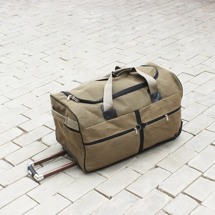 GraspDream Study Abroad Lightweight Canvas Trolley Bag 26In by zapcart