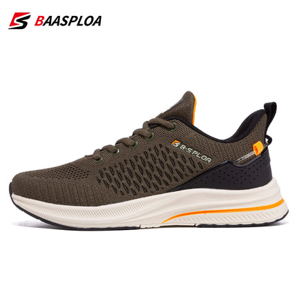 BAASPLOA Men Breathable Mesh Running Shoes Non Slip Comfort by zapcart