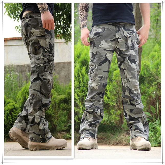 GHJQLCN Mens Cargo Pants Tactical Jogger Plus Camouflage by zapcart