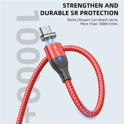 USLION Magnetic Charger Cable For iPhone Fast Charge by zapcart