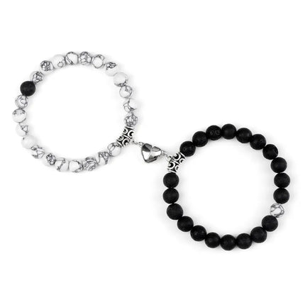 Reliatonny Natural Stone Beads Bracelet For Lovers Magnet by zapcart