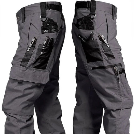 GHJQL Men Cargo Pants With Multi Pockets Durable Workwear by zapcart