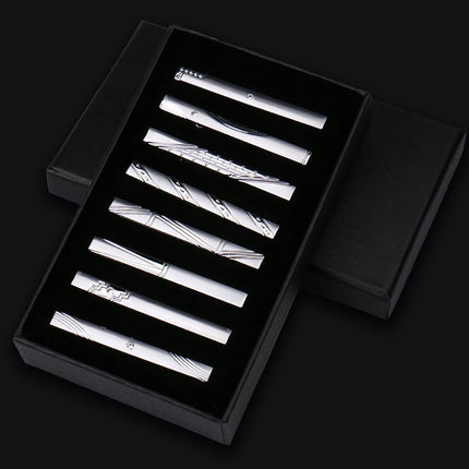 Choice 8Pc Men's Metal Tie Clip Set Box Luxury Business by zapcart
