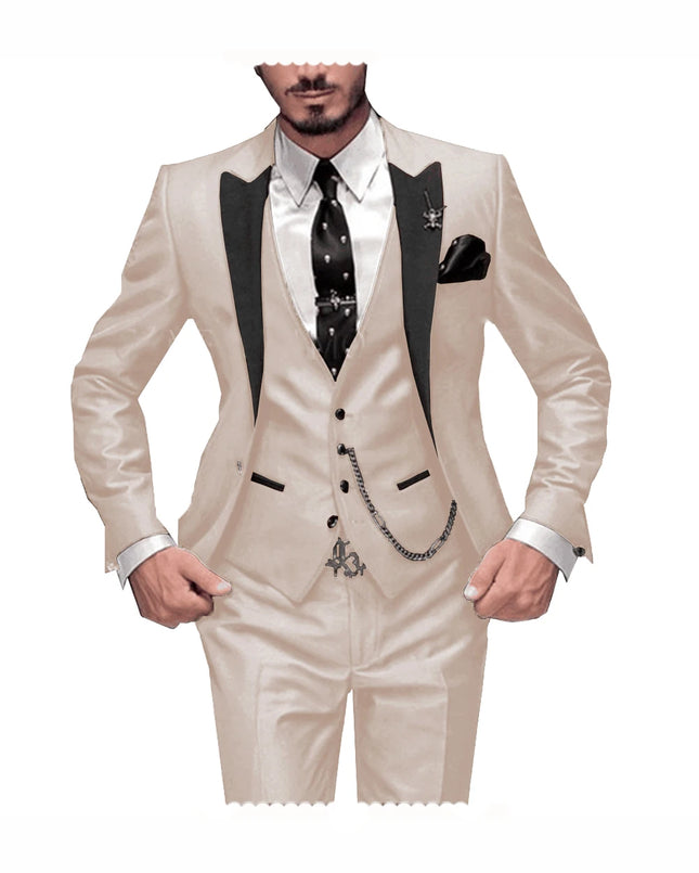 Solovedress Mens Slim Burgundy Tuxedo Wedding Suits by zapcart