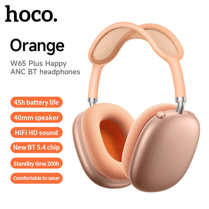 HOCO W65 Plus ANC Noise Cancelling Headphones for Sport by zapcart
