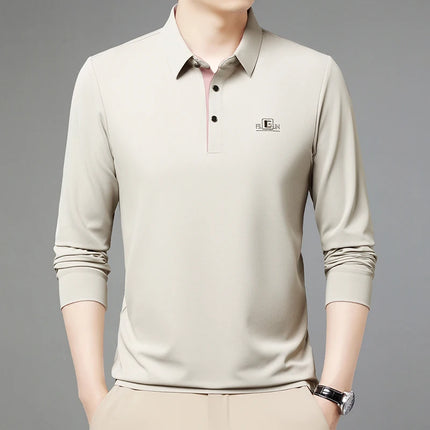 CN Zhejiang Mens Long Sleeve Polo Shirt Advanced Print by zapcart