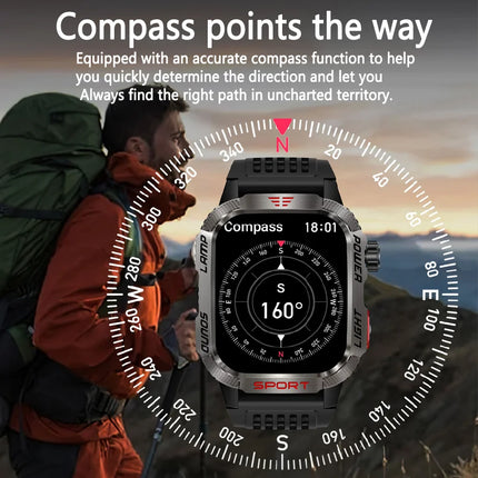 Huawei Xiaomi Military GPS Smartwatch For Men Waterproof by zapcart