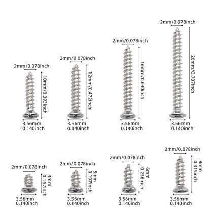 Choice DIY Self Tapping Wood Screws Set M2 Cross Pan Head by zapcart