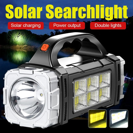 Rechargeable LED Flashlight Solar USB Power Bank Camping by zapcart