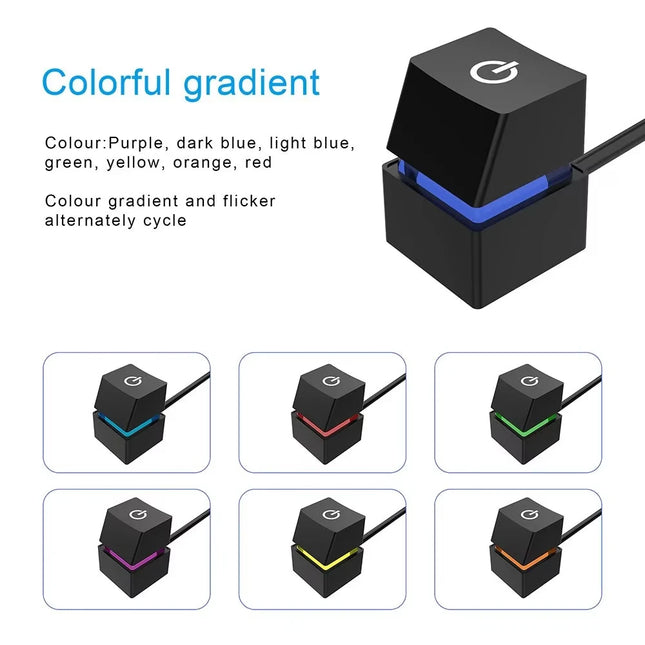 NNBILI 2m LED Power Button Extension Cable For Home Office by zapcart