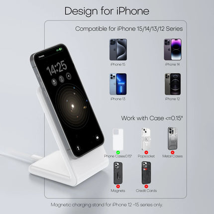 Mussels MagSafe Wireless Charger Dock For iPhone 15W Charge by zapcart