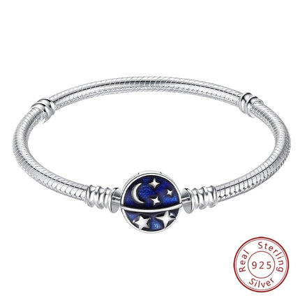IQMAC Original Sterling Silver 925 Charm Bracelet For Women by zapcart