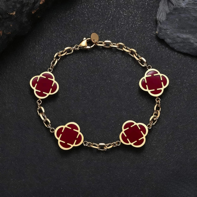 Stylish Petal Chan Bracelets for Men Boys,Waterproof Natural Shell Chain Links Wristband,Birthday Gift by zapcart