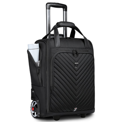 RUCYENCN 18 Inch Laptop Bag Wheeled Carry On for Women Men by zapcart