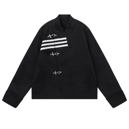 Oversized Chinese Style Womens Blazer For Daily Elegance by zapcart
