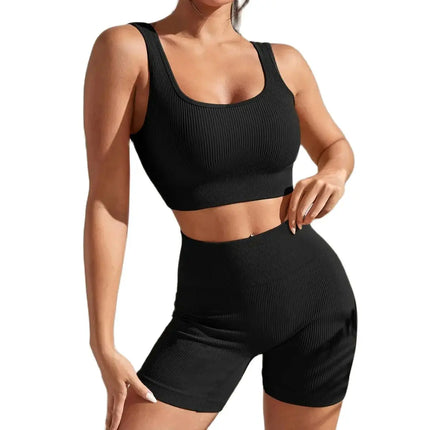 Shanjinxiu Women Seamless Quick Dry Yoga Set High Waist by zapcart