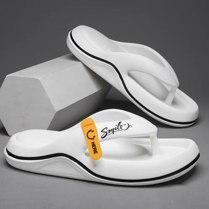RUI XINGHUI Mens Platform Flip Flops EVA Slippers Non Slip by zapcart