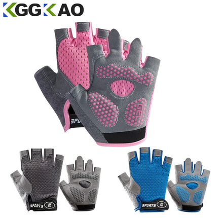 Kids Half Finger Cycling Gloves Breathable Non-Slip Gel by zapcart