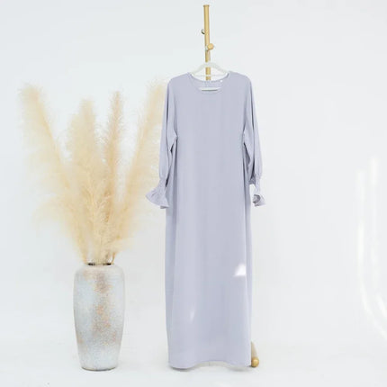 Abaya Dress For Muslim Women Elegant Long Sleeve Ramadan by zapcart