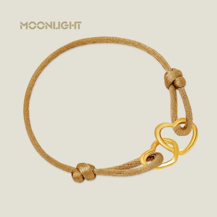 MOONLIGHT High Quality Silk Rope Heart Pendant Charm Bracelet For Women Adjustable Bracelets Femme Girls Trendy Jewelry 14colors by zapcart