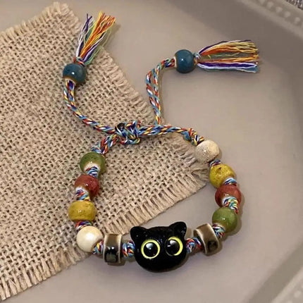 Couples Matching Glow In The Dark Cat Head Bracelets by zapcart