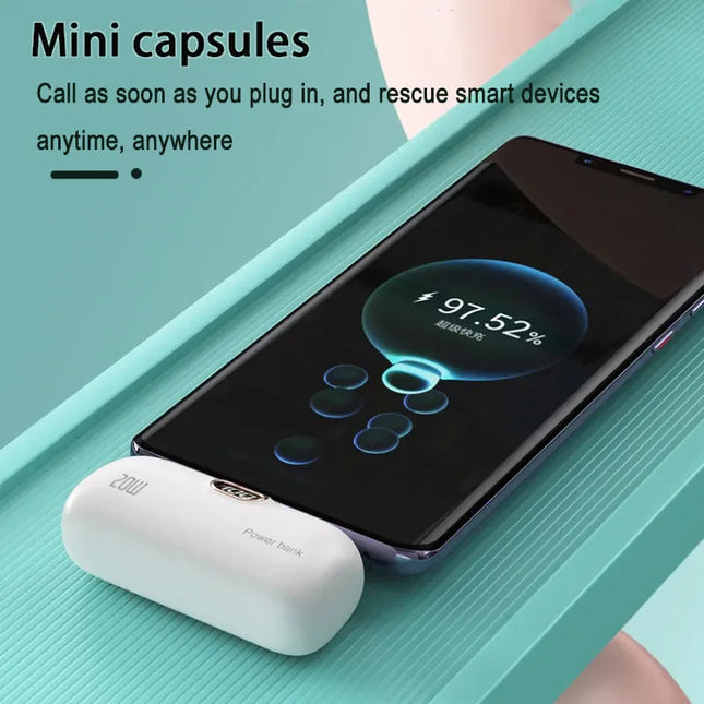 Tideboom Mini Power Bank 5000mAh Built In Cable For iPhone by zapcart