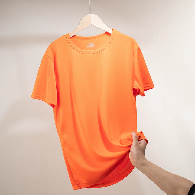 Multicolor Quick Dry Short Sleeve Sport T Shirt Men Running by zapcart