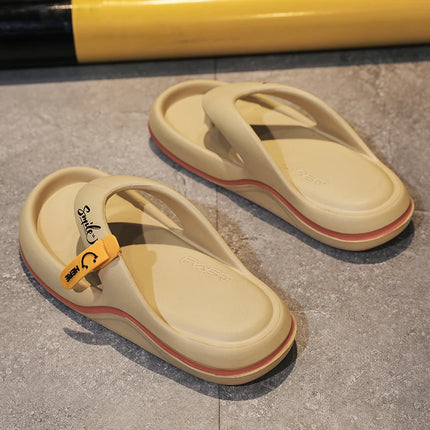 RUI XINGHUI Mens Platform Flip Flops EVA Slippers Non Slip by zapcart