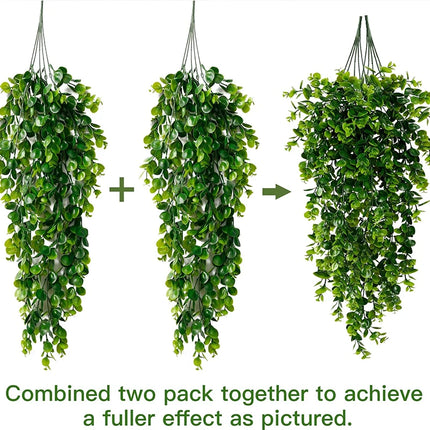 SmrCN Artificial Hanging Eucalyptus Wedding UV Resistant by zapcart