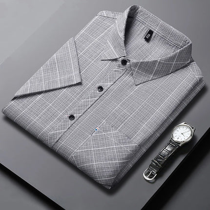 Choice Men No Iron Business Casual Short Sleeve Shirt by zapcart