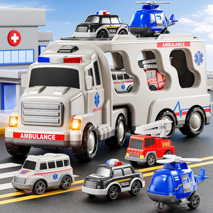 WizKidz 5 In 1 Ambulance Vehicle Light And Sound Kids 3 To 7 by zapcart