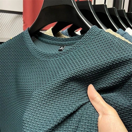Men Ice Silk Mesh T Shirt Summer Short Sleeve Cooling Tee by zapcart