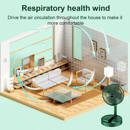 LONENESSL Foldable Desk Fan Silent Breeze For Home Office by zapcart