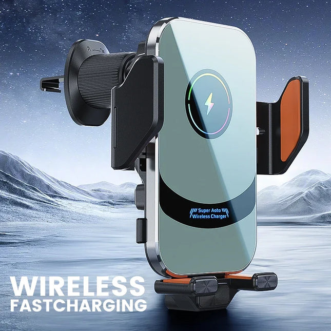 UYUXIO Wireless Car Charger Auto Clamping For iPhone by zapcart