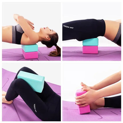 Choice EVA Yoga Blocks 2 Pack For Adults Stretching Shaping by zapcart