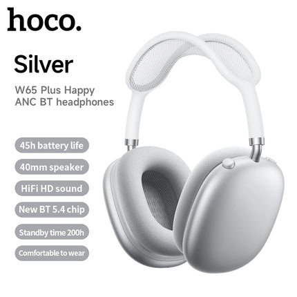 HOCO W65 Plus ANC Noise Cancelling Headphones for Sport by zapcart