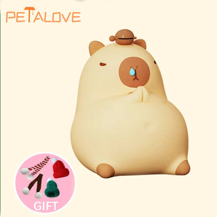 Capybapy Night Light Cute Animal Lamp For Kids Warm Light by zapcart