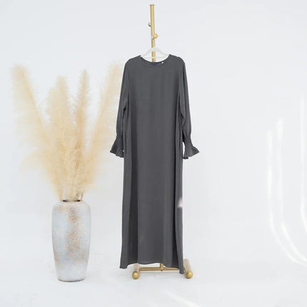 Abaya Dress For Muslim Women Elegant Long Sleeve Ramadan by zapcart
