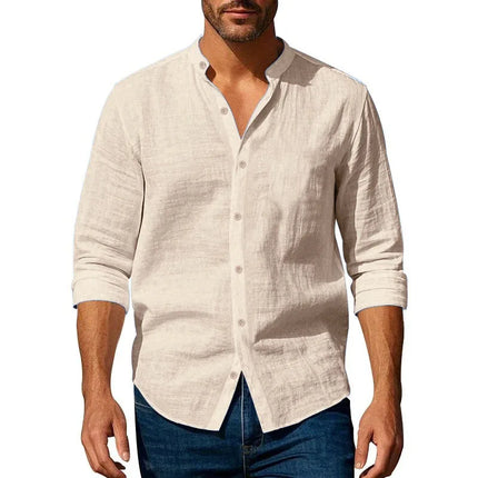 Cotton Linen Shirt For Men King Billion Slim Fit Breathable by zapcart