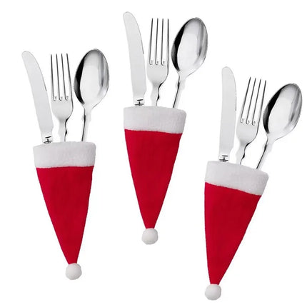 Choice Christmas Cutlery Bag Holder Tableware Decor by zapcart